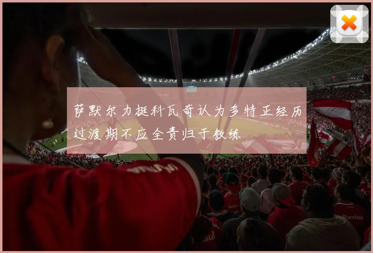 萨默尔力挺科瓦奇认为多特正经历过渡期不应全责归于教练